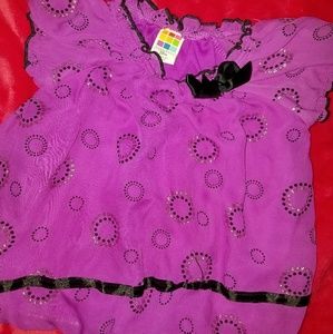 cute baby girl purple dress top 18M